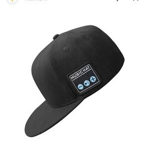 NEW Music Hat Bluetooth Speaker Headphones Black Adjustable